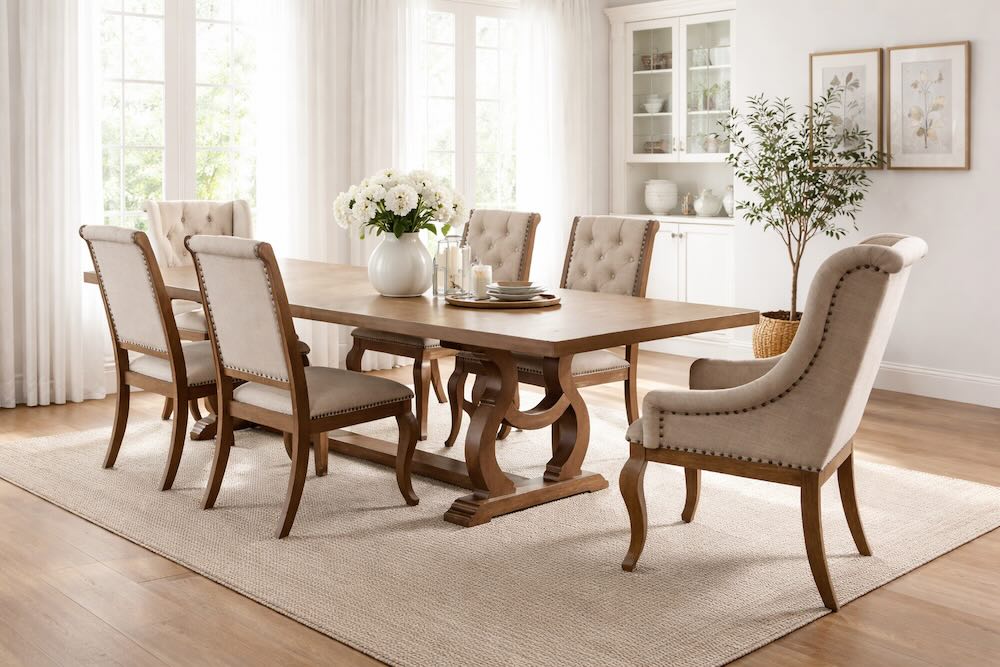 Willowmere Modern Formal 7-Piece Dining Room Set Willowmere Modern Formal 7-Piece Dining Room Set