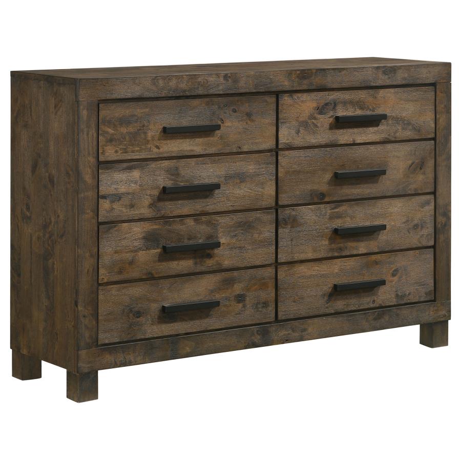 Woodmont Industrial Rustic Bedroom Set with Storage Bed