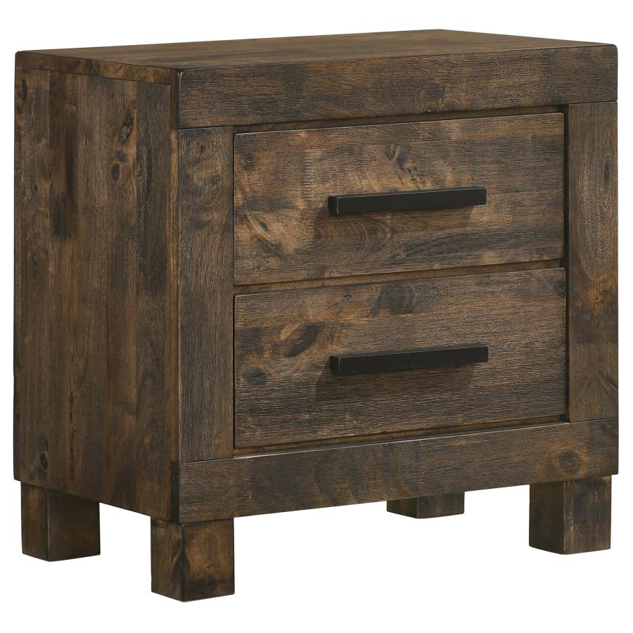 Woodmont Industrial Rustic Bedroom Set with Storage Bed