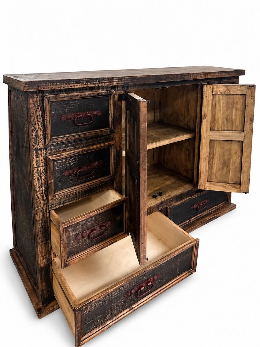 Yellowstone Ranch Western Rustic Distressed Bedroom Set