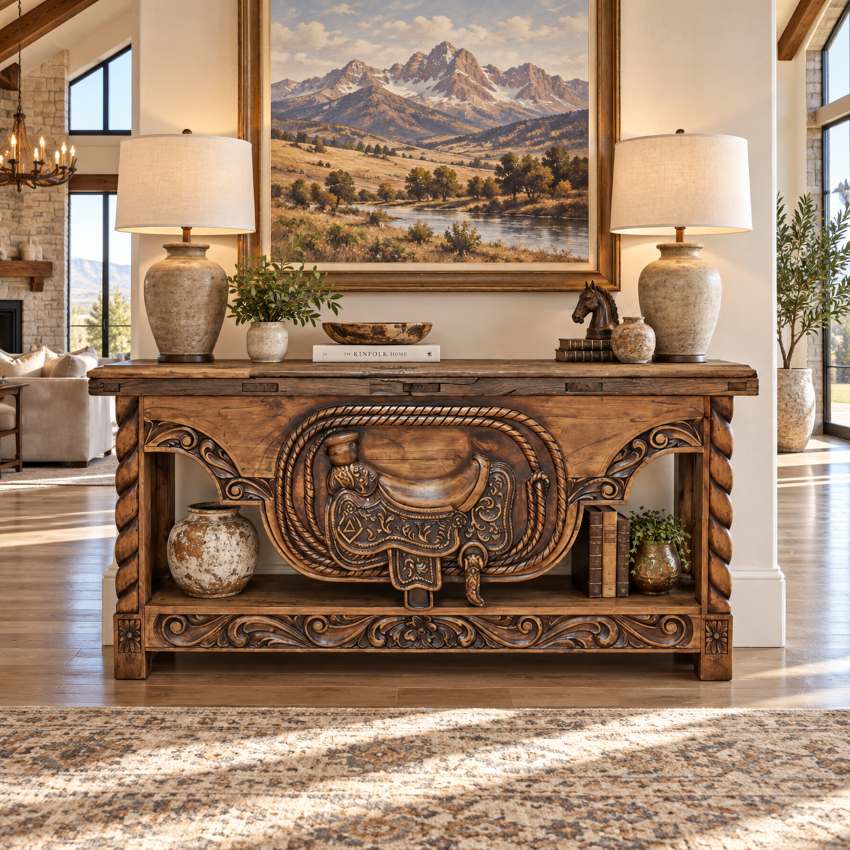 LMT Design Old West Saddle Console