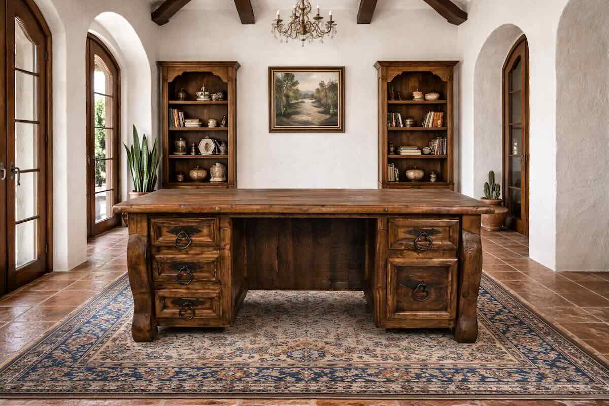 Old Wood Western Rustic Desk