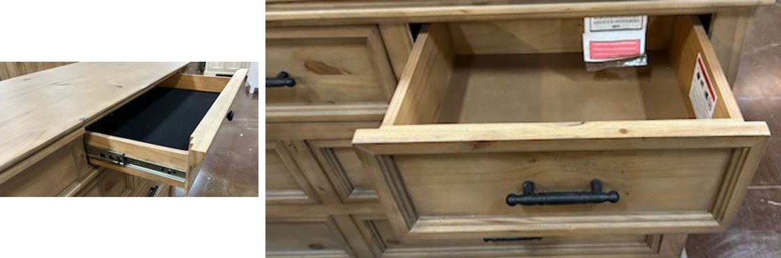 Timber Ridge Modern Rustic Canopy Bed Bedroom Set in Natural